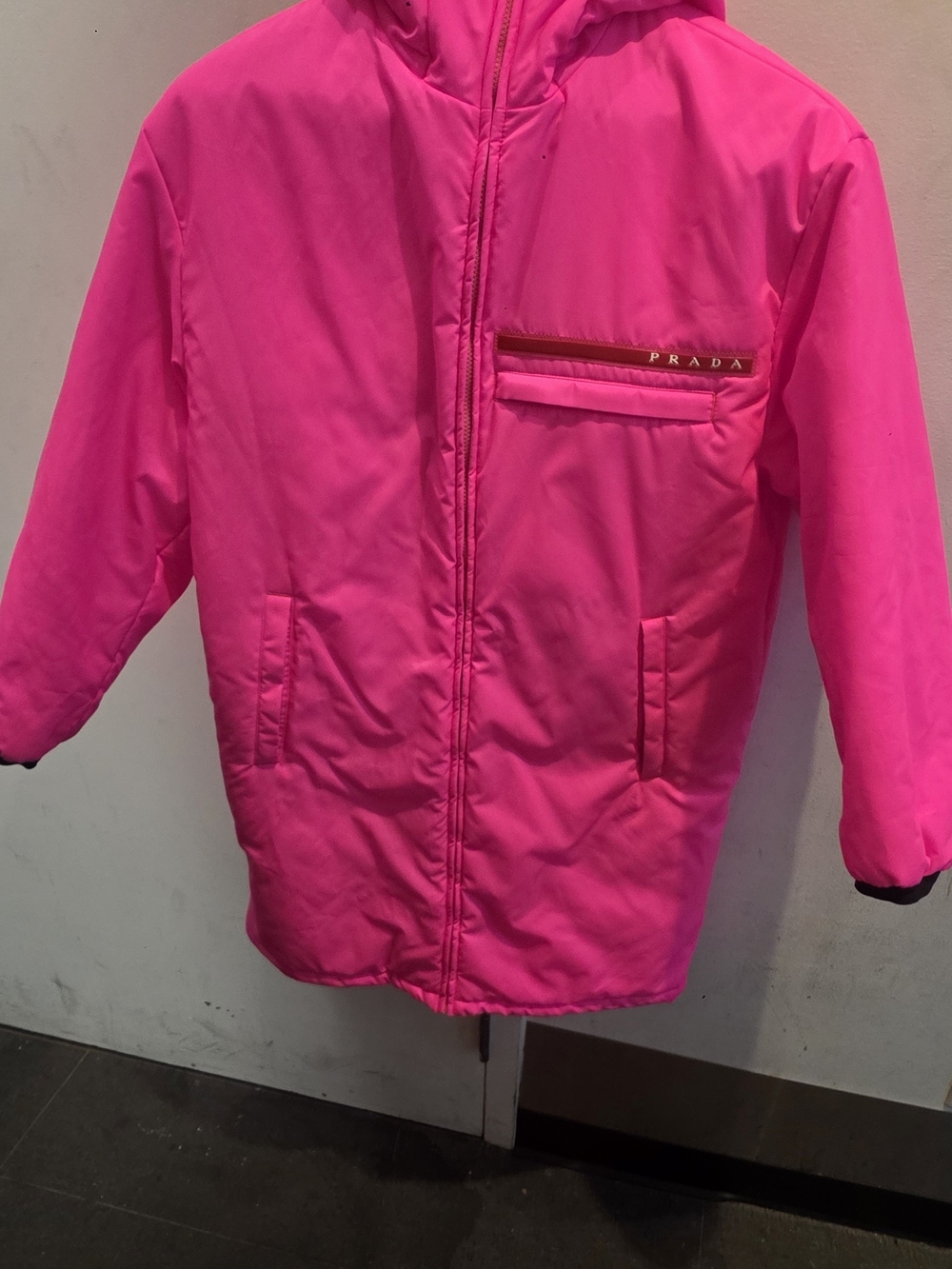 Prada Hot Pink Hooded Ski Coat - Picture 1 of 7